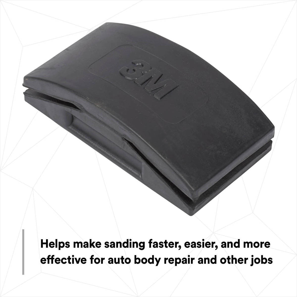 3M Sanding Block, Rubber, Professional Grade, 2-3/4 in x 5 in, For Putty and Filler (05519) (7000000587) (10 Pack) - 7