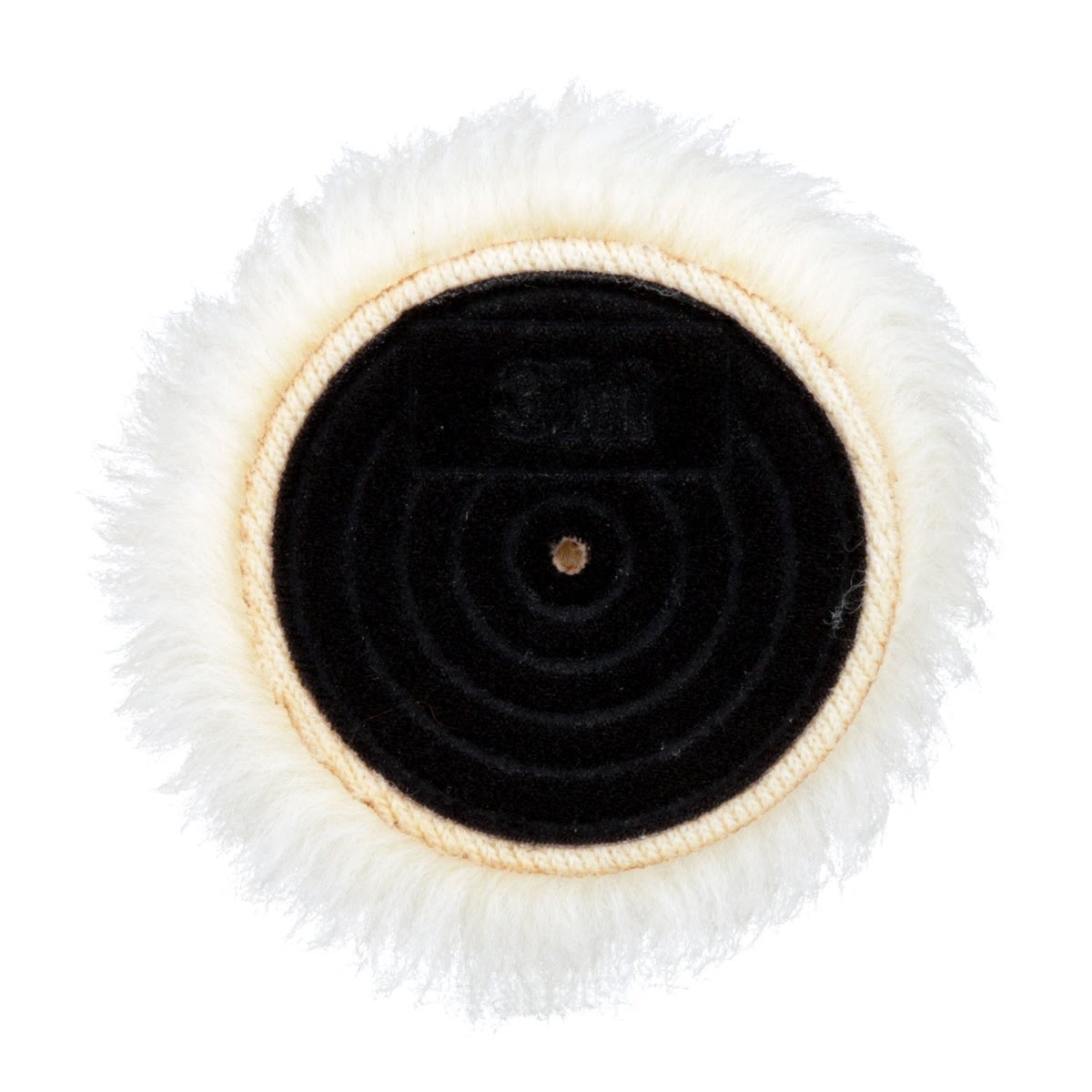 3M 85079 Hookit Knit Buffing Pad Hook and Loop Wool White 5-1/4 in (7000000599) (50 Pack) - 2