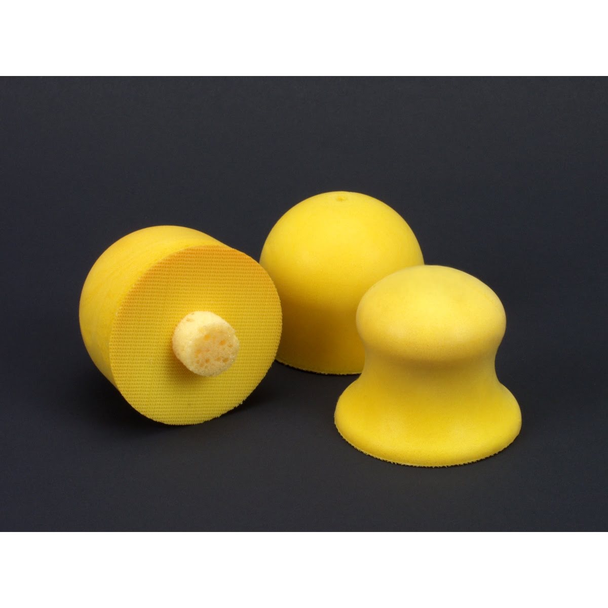 3M 82457 Hookit Center Water Feed Disc Hand Pad, Firm Yellow Foam, Bullet, 3 in x 7/8 in (7000000601) (10 Pack) - 2