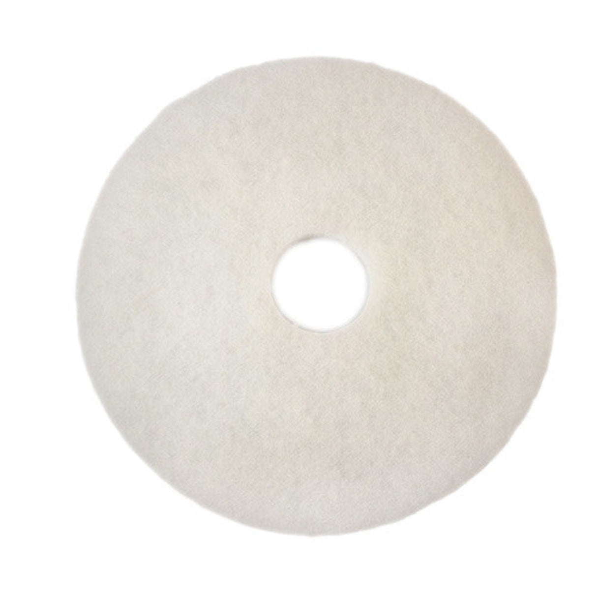 3M White Super Polish Pad 4100 Floor Buffing Pad, Fine, White, 20 in x 1 in, Center Hole (7000000665) (5 Pack) - 4