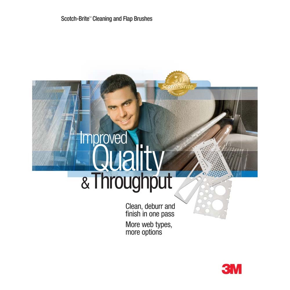 3M XL-UW Scotch-Brite EXL Unitized Wheel - 2S Fine Grit Silicon Carbide - Metal Deburring, Finishing and Polishing Wheel - 2' x 1/4' x 1/4' (7000000696) (60 Pack) - 9