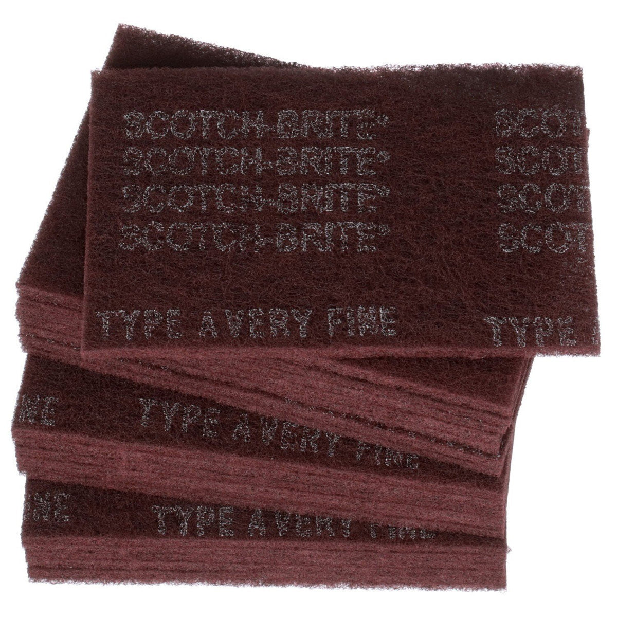 3M 04029 HP-HP 7447 Scotch-Brite General Purpose Hand Pad, Very Fine, Maroon, 6 in x 9 in, Aluminum Oxide, Surface Preparation, Scuffing, Blending, Cleaning (7000000728) (20 Pack) - 2
