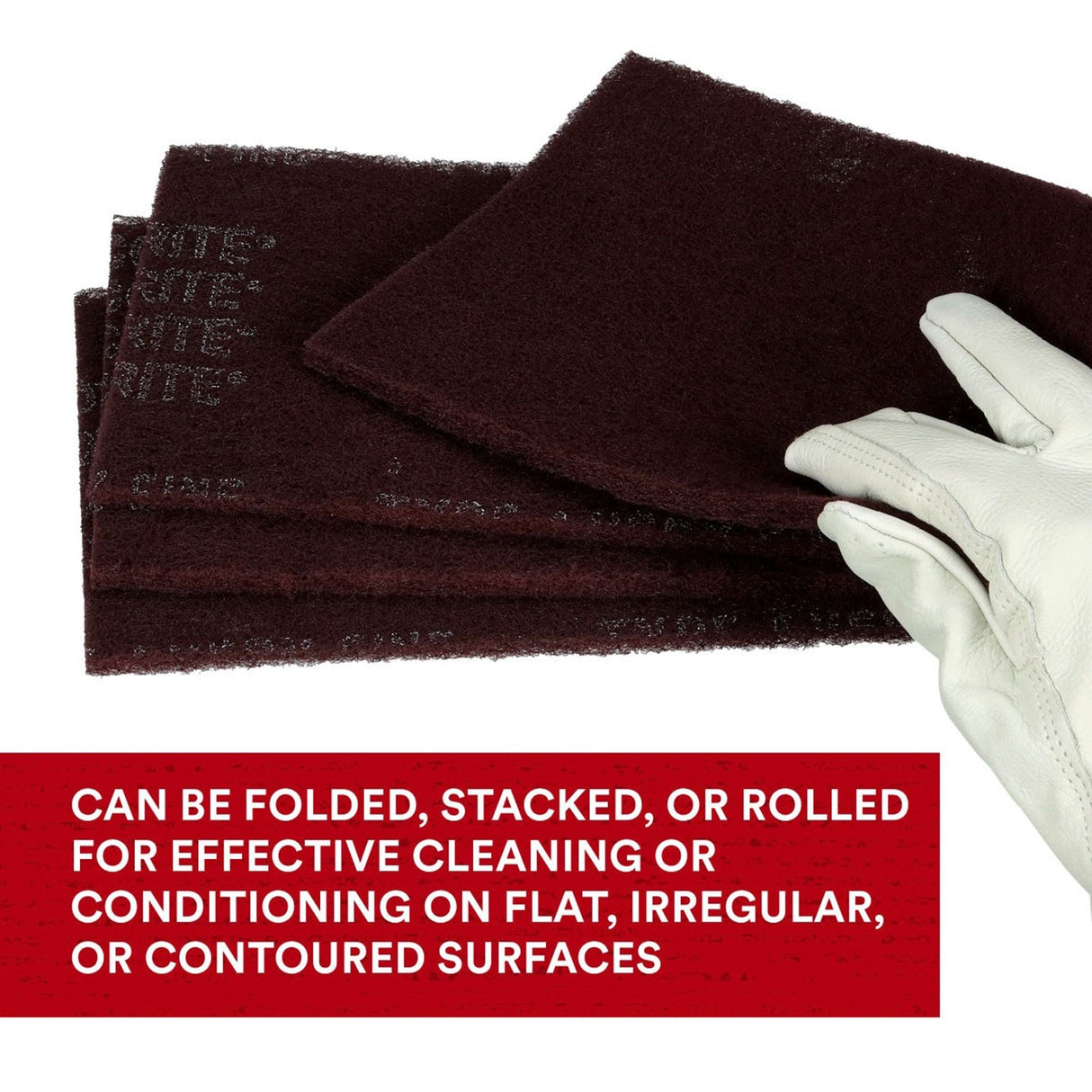 3M 04029 HP-HP 7447 Scotch-Brite General Purpose Hand Pad, Very Fine, Maroon, 6 in x 9 in, Aluminum Oxide, Surface Preparation, Scuffing, Blending, Cleaning (7000000728) (20 Pack) - 7