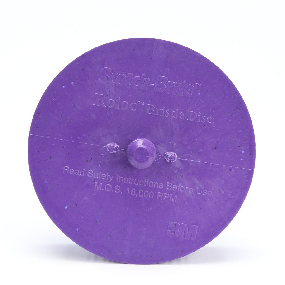 3M 07537 Scotch-Brite Roloc Body Mans Bristle Disc, Ceramic 36 Grit, Purple, 3 in (7000000777) (18 Pack)