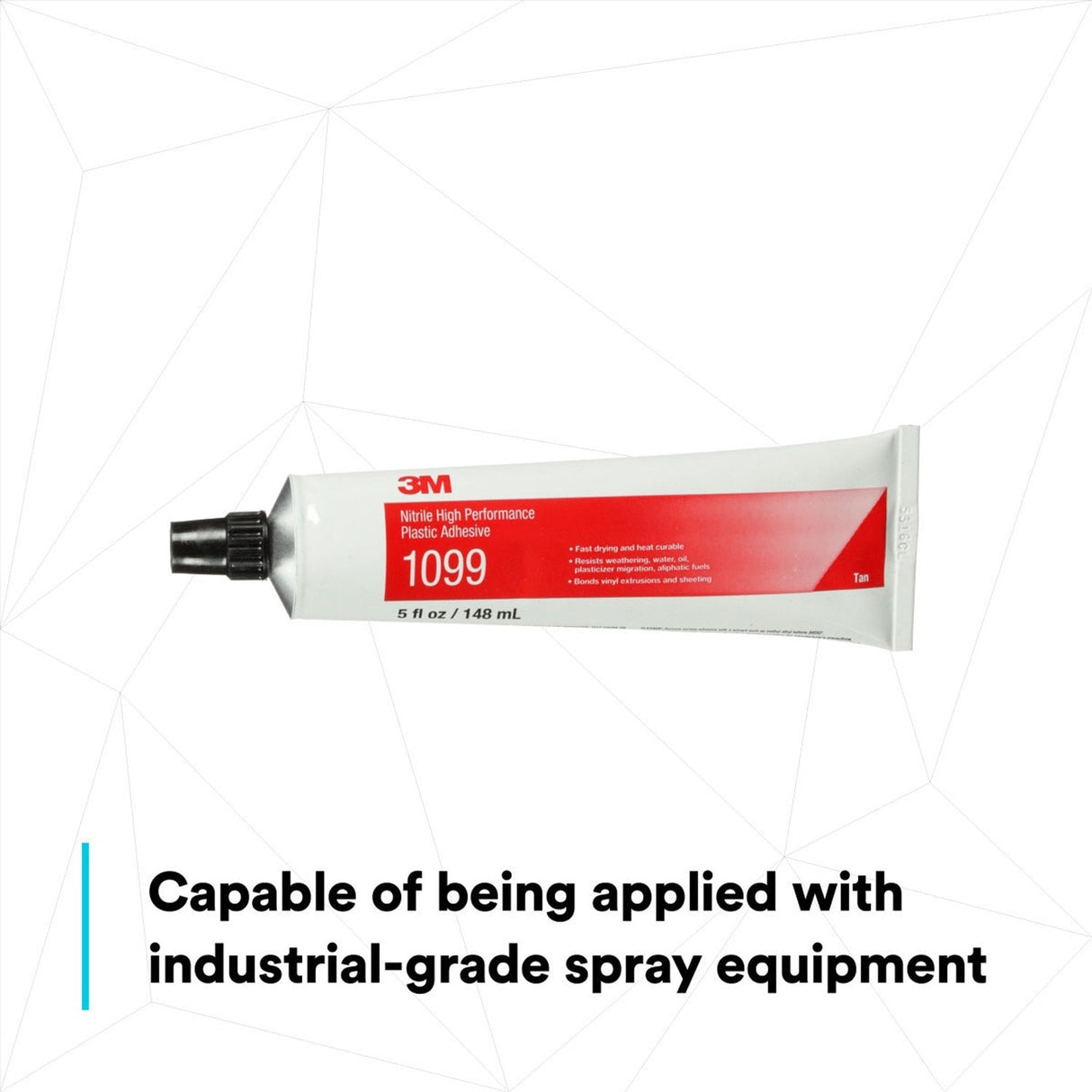 3M Nitrile High Performance Plastic Adhesive 1099, Tan, 5 fl oz Tube (1099) (7000000796) (Case of 36) (36 Pack) - 4