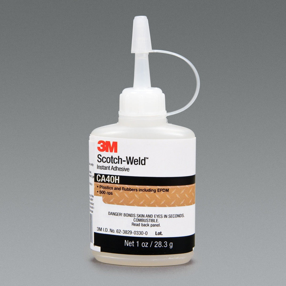 3M Scotch-Weld Instant Adhesive, Clear, 1 fl oz Bottle (CA40H) (7000000895) (12 Pack)