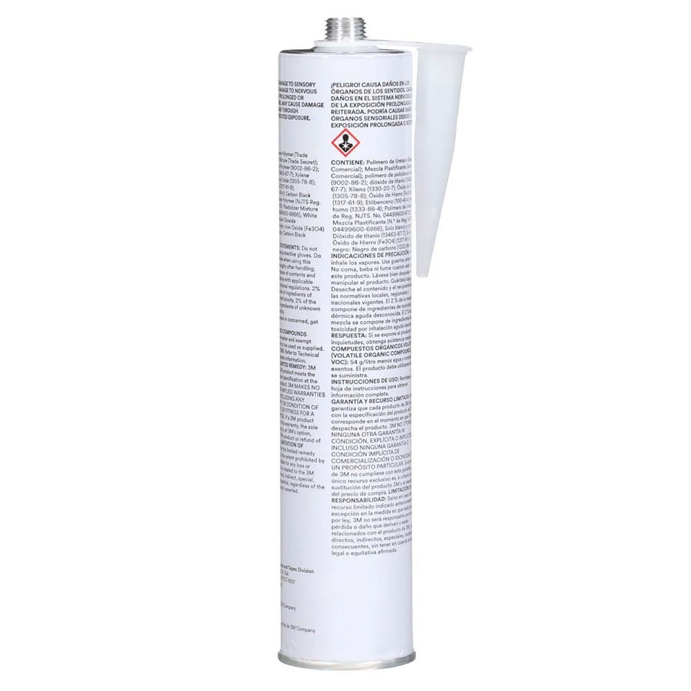 3M 540 Polyurethane Sealant White Cartridge 10.5 fl oz (7000000941) (12 Pack) - 3