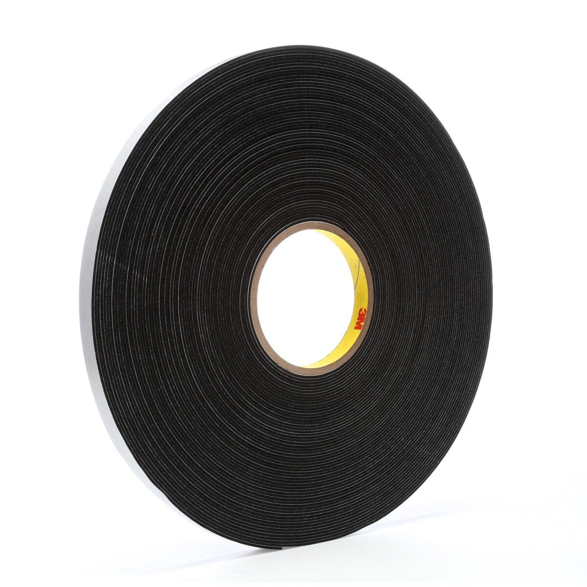 3M 4516 Vinyl Foam Tape, Black, 1/2 in x 36 yd, 62 mil (7000001102) (18 Pack)