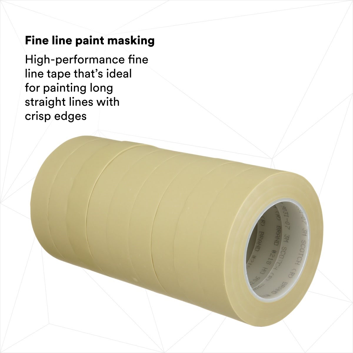 3M 218 Scotch Fine Line Tape High Performance Polypropylene Plastic Green 1 in x 60 yd 5 mil (7000001161) (36 Pack) - 8