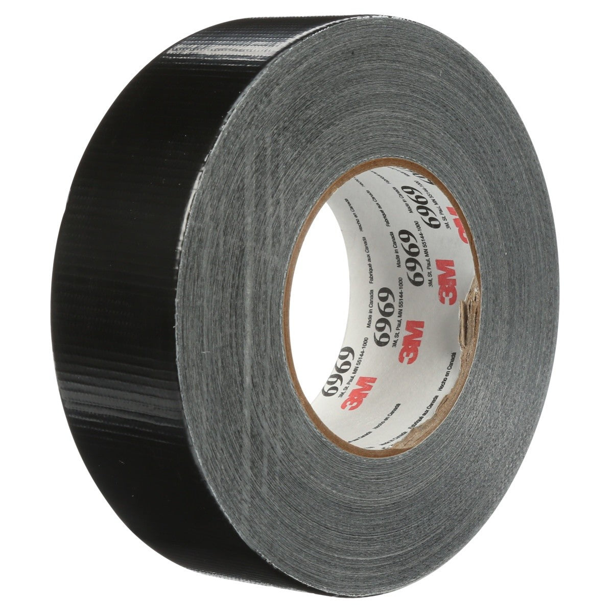 3M 6969 Extra Heavy Duty Duct Tape, Black, 48 mm x 54.8 m, 10.7 mil (7000001232) (24 Pack)