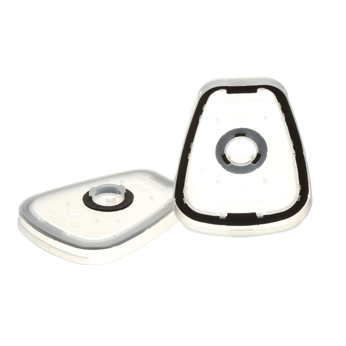 3M 502 Respirator Filter Adapter, Transparent, Plastic (7000001931) (100 Pack) - 4
