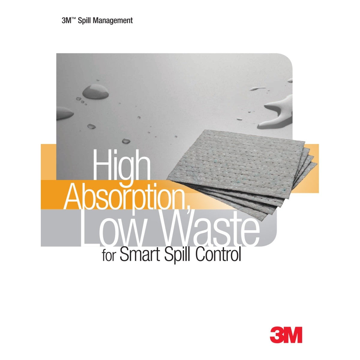 3M HP-156 Petroleum Sorbent Pad, High Capacity, White, 19 in x 17 in, Oil Only (7000001941) (100 Pack) - 4