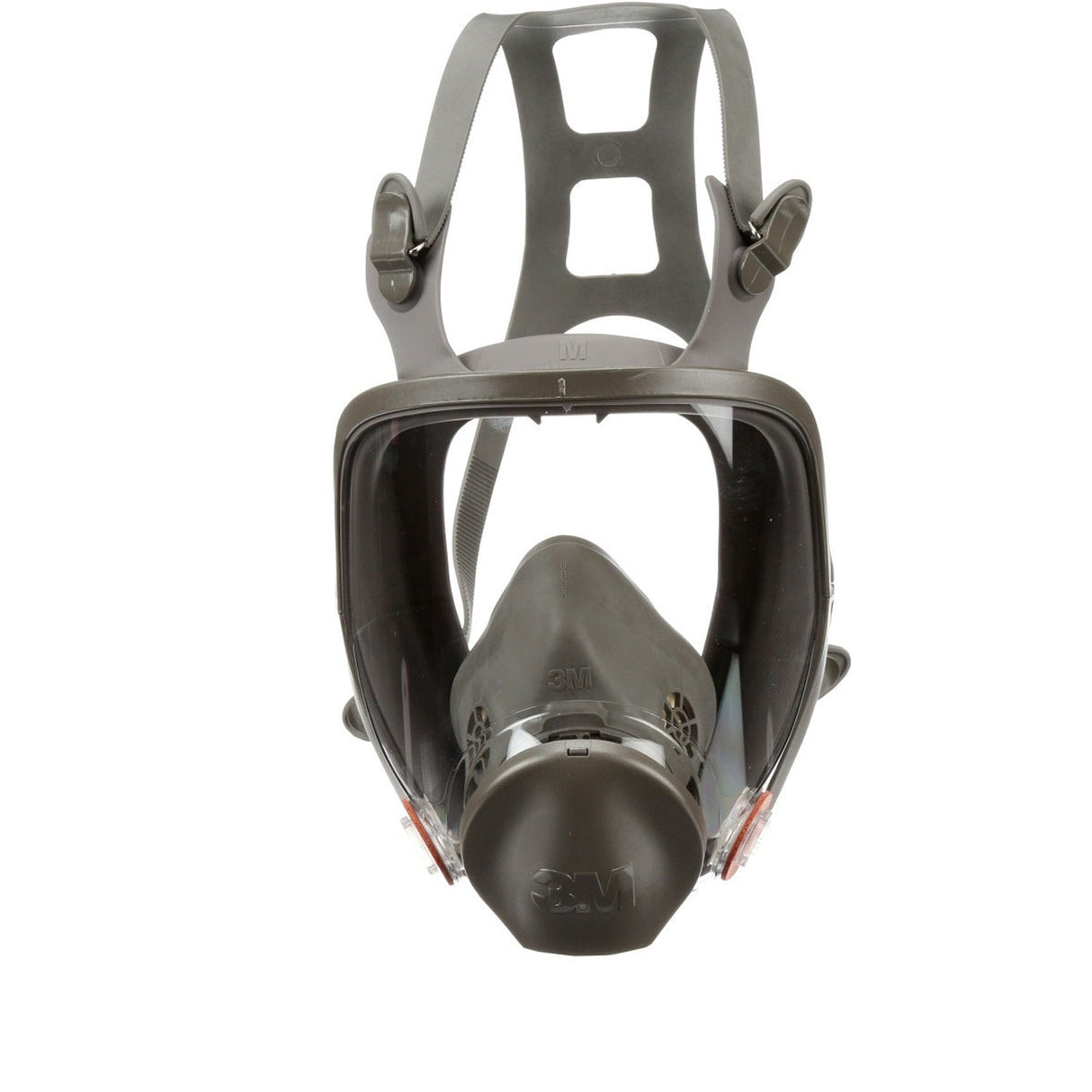 3M 54146 6800 Full Facepiece Reusable Respirator, Medium, Gray, Silicone Face Seal, 4-Point Harness, Bayonet Connection (7000002030) (4 Pack)