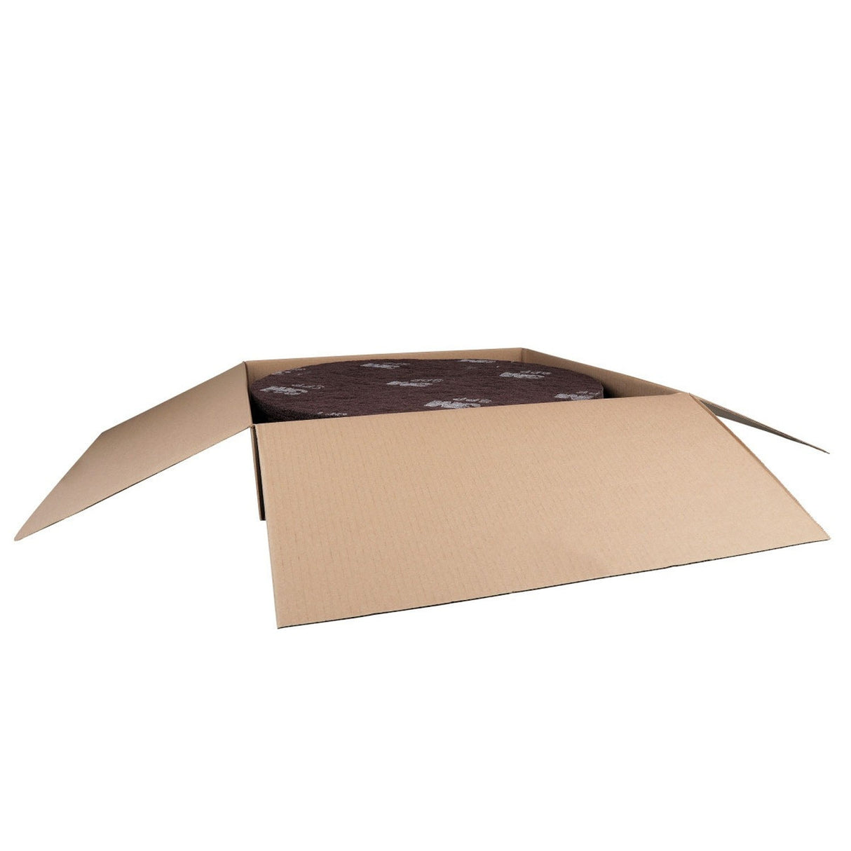 3M Scotch-Brite Surface Preparation Pads, Brown, 20 in, Center Hole (SPP20) (7000002195) (Case of 10) (10 Pack) - 4