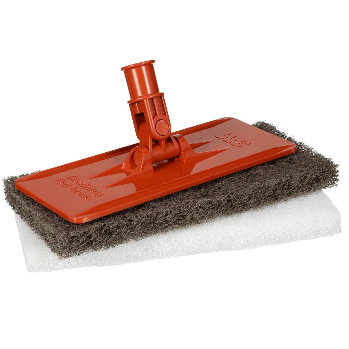 3M 6472 Doodlebug Pad Holder Starter Kit with Pads, Orange, 8.937 in x 3.74 in (7000002232) (4 Pack)