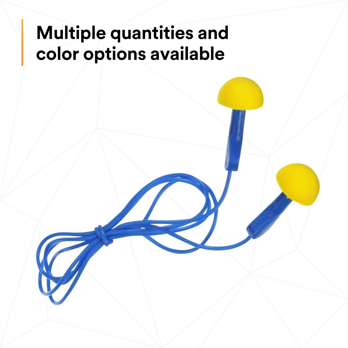 3M 311-1114 E-A-R EXPRESS Pod Plugs Earplugs, Corded, Blue Grips, Pillow Pack (7000002309) (400 Pack) - 8