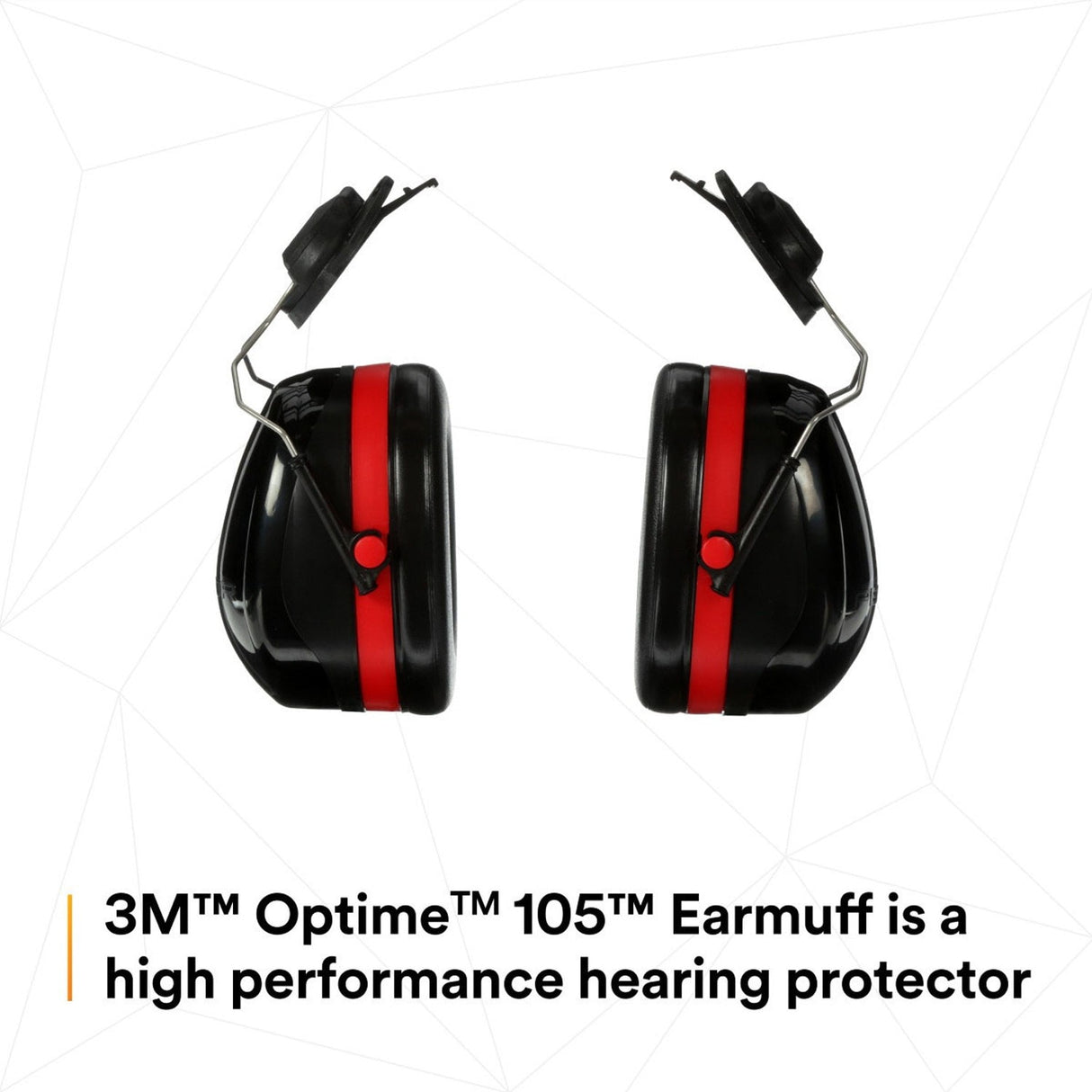 3M H10P3E PELTOR Optime 105 Hard Hat Attached Earmuffs NRR 27 dB (7000002327) (10-Pack) - 5