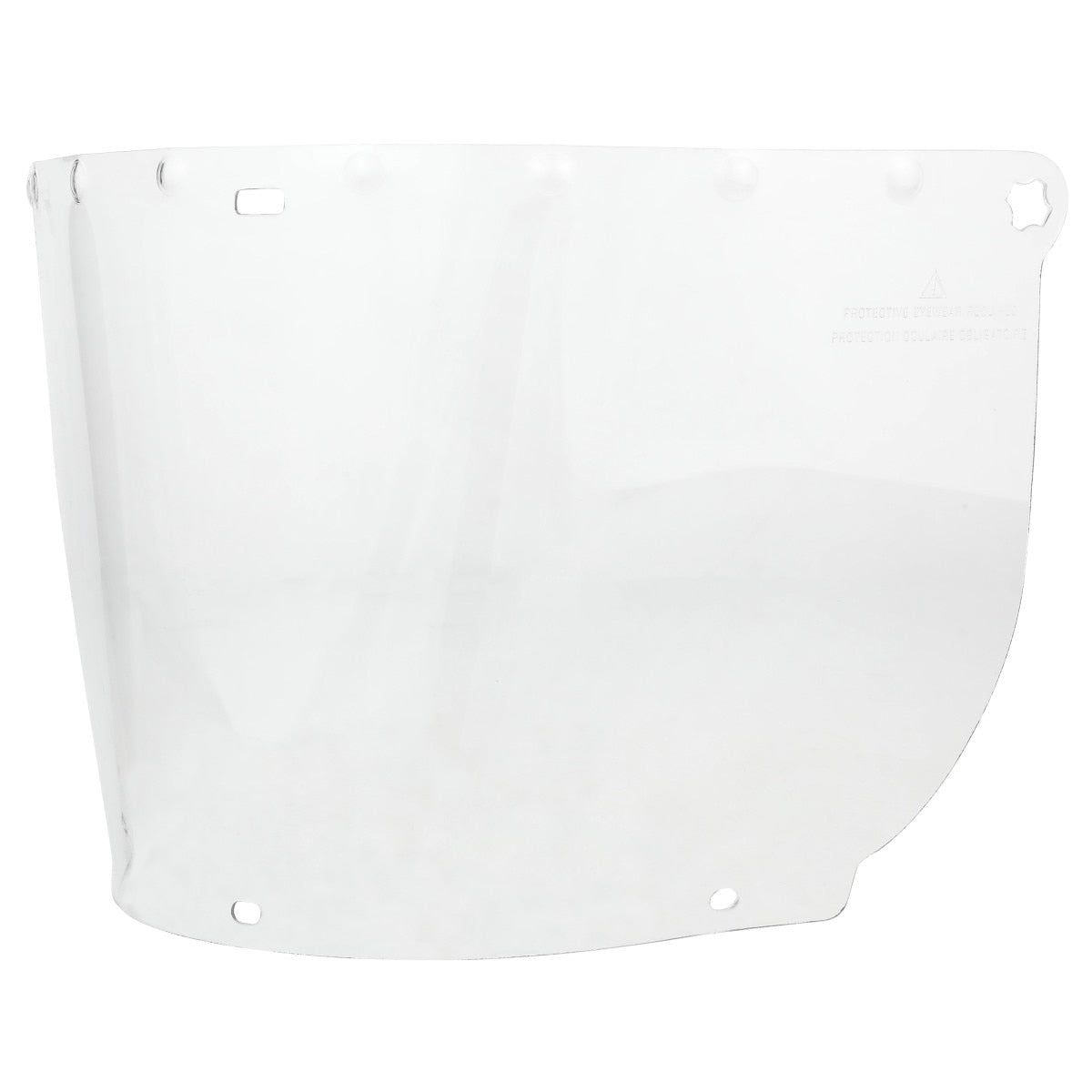 3M 82543-00000 Clear Polycarbonate Faceshield Window, Flat, Transparent, 14.5 in x 7.5 in (WP98) (7000002337) (10 Pack) - 2