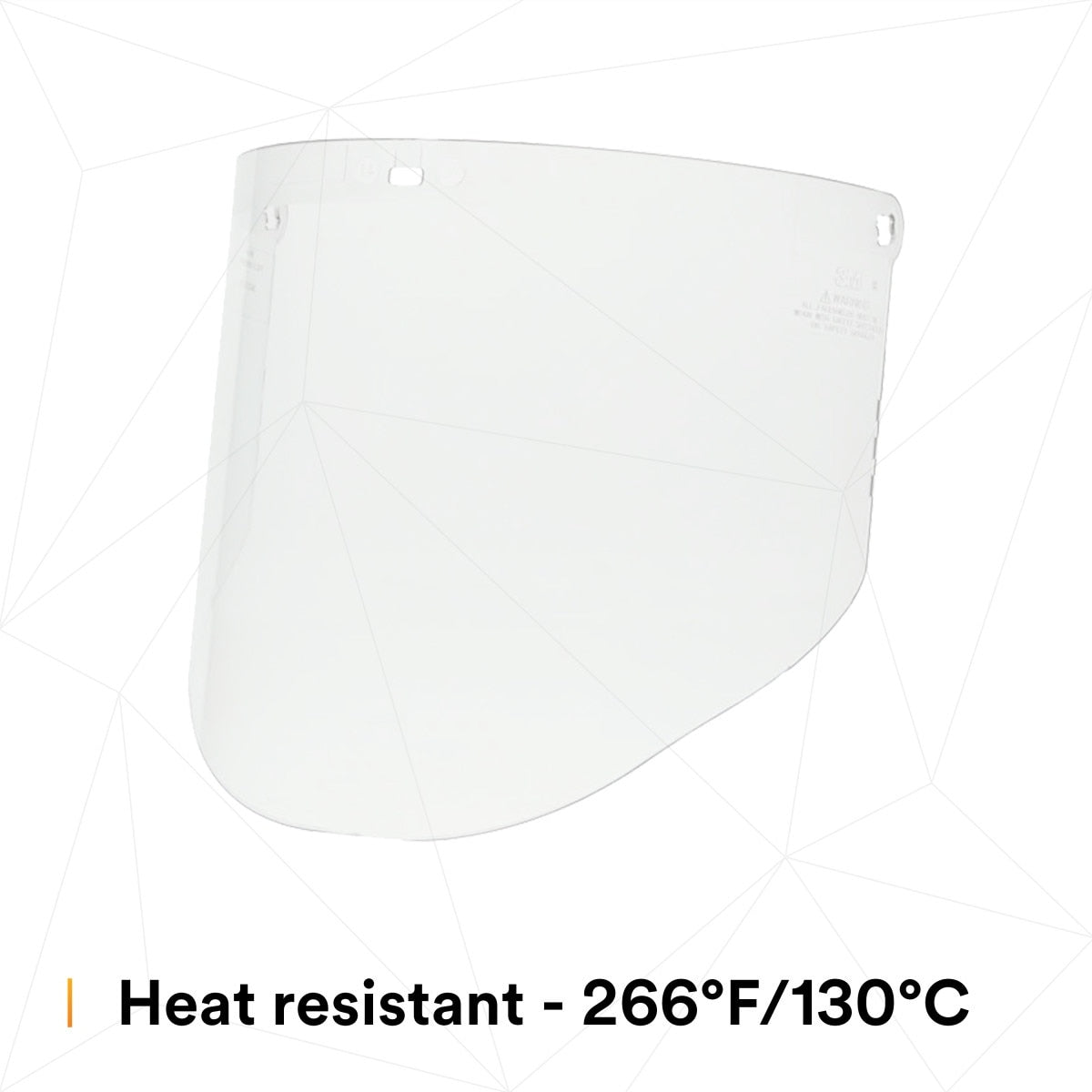 3M 82701-00000 82701 Clear Polycarbonate Faceshield WP96, Molded, Transparent, 14-1/2 in x 9 in (7000002339) (10 Pack) - 3