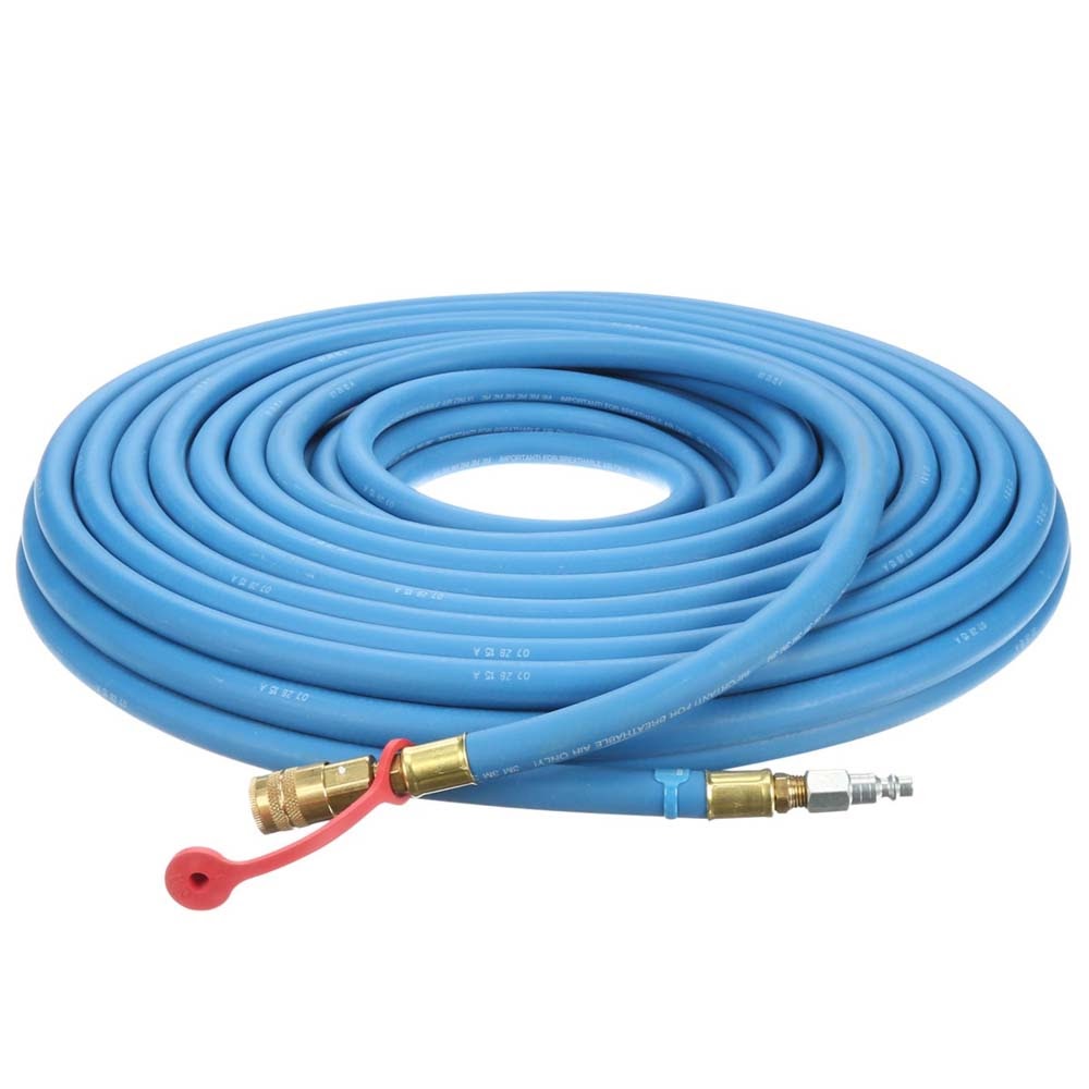 3M W-9435-100 7012 Supplied Air Hose /0(AAD), 100 ft, 3/8 in ID, Industrial Interchange Fittings, High Pressure (7000005375)
