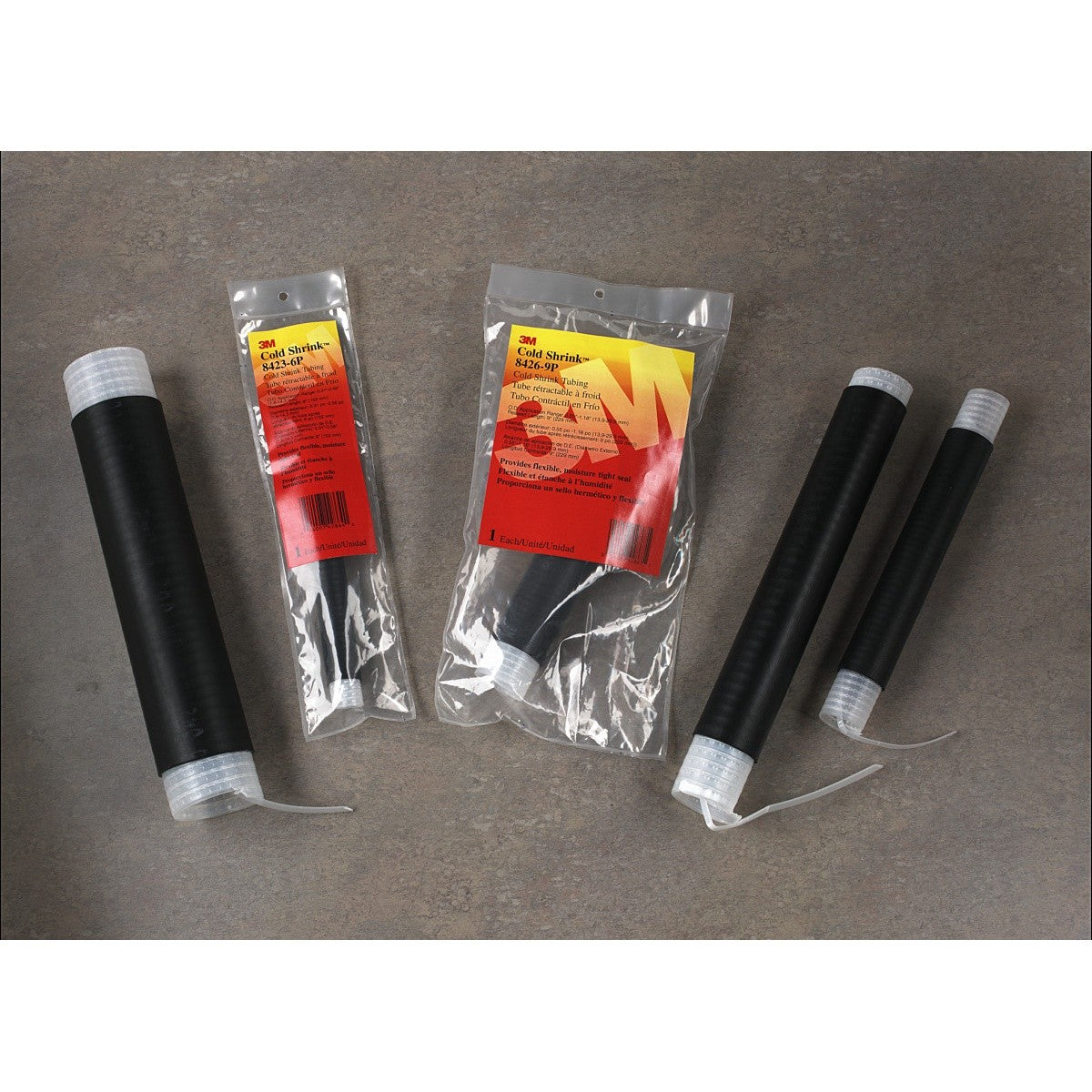 3M 8426-9 Cold Shrink Insulator, 2/0 AWG-250 kcmil (70-125 mm2), Black, EPDM Rubber, 1 kV (7000006132) (10 Pack) - 6
