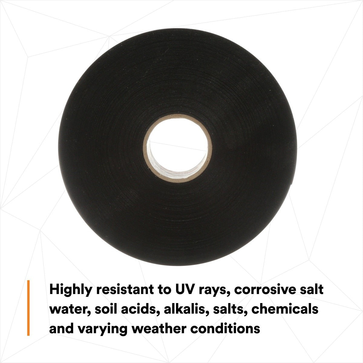 3M 51UP-2X100FT Vinyl Corrosion Protection Tape 51, Unprinted, Black, 2 in x 100 ft (7000006135) (12 Pack) - 3