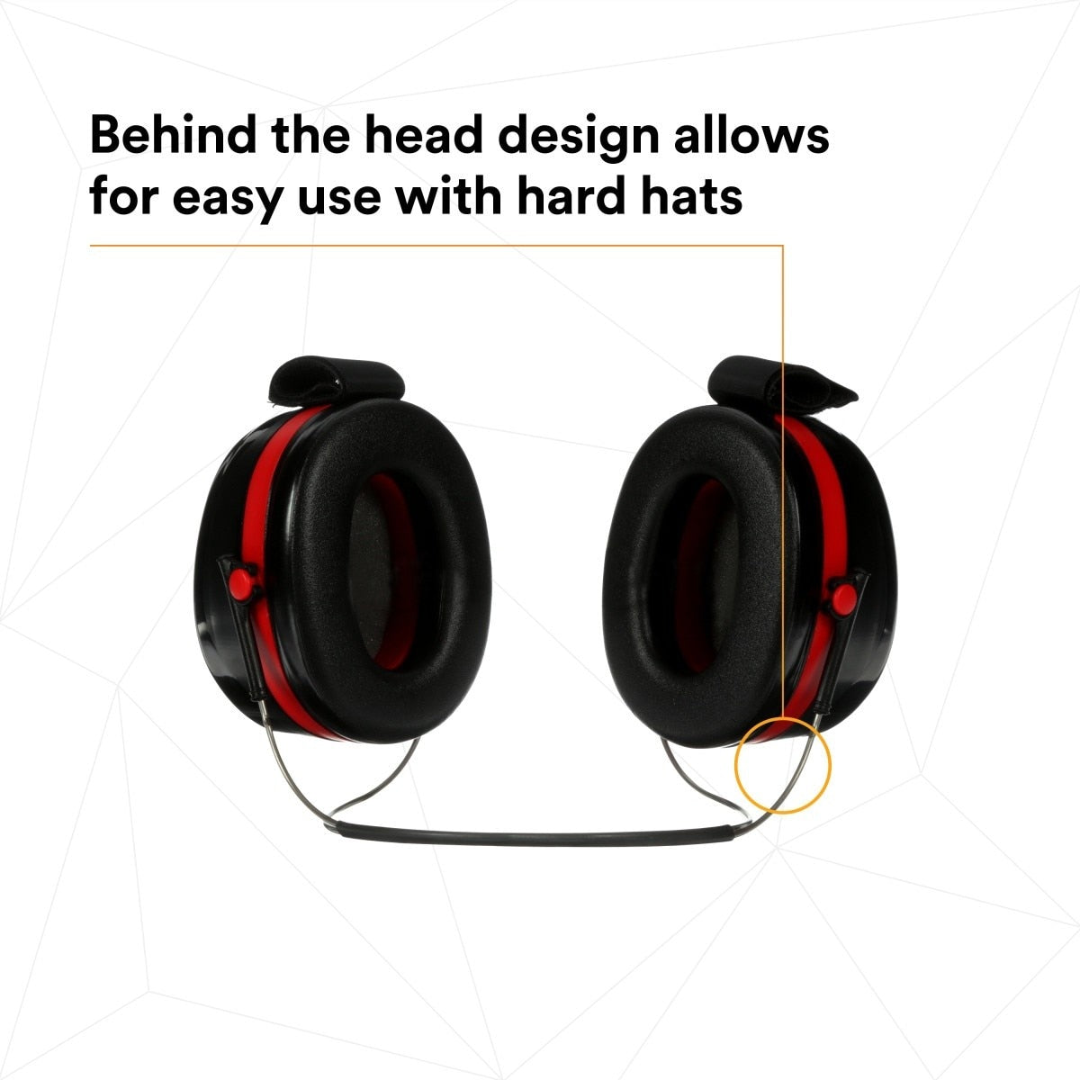 3M H10B PELTOR Optime 105 Behind-the-Head Earmuffs, 29 dB NRR (7000009664) - 6