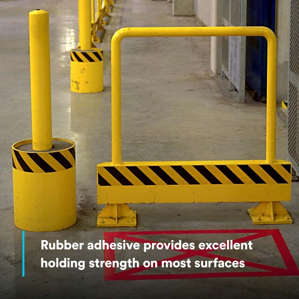 3M 7000017005 Safety Stripe Tape 5702, Black/Yellow, 2 in x 36 yd, 5.4 mil (24 Pack) - 5