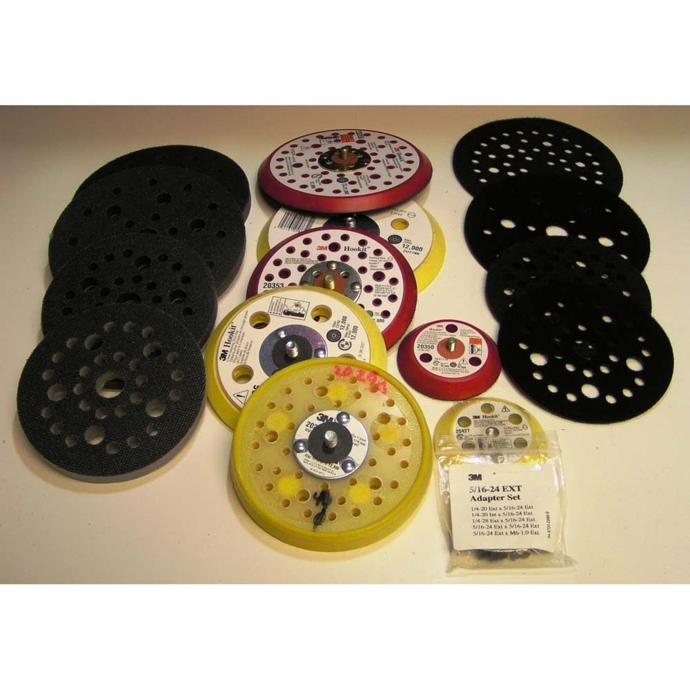 3M 20435 Hookit Clean Sanding Pad, 33 Holes - For Orbital and Random Orbital Sanders - Hook and Loop Attachment - 3' x 4' x 1/2'(7000028151) (10 Pack) - 3