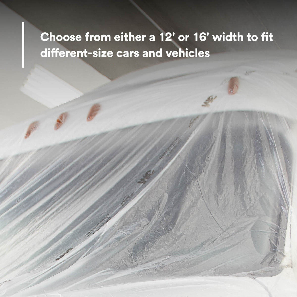 3M 06723 Plastic Sheeting, High Density Tear Resistant Durable Easy To Cut, Transparent, 12 ft x 400 ft (7000028280) - 6