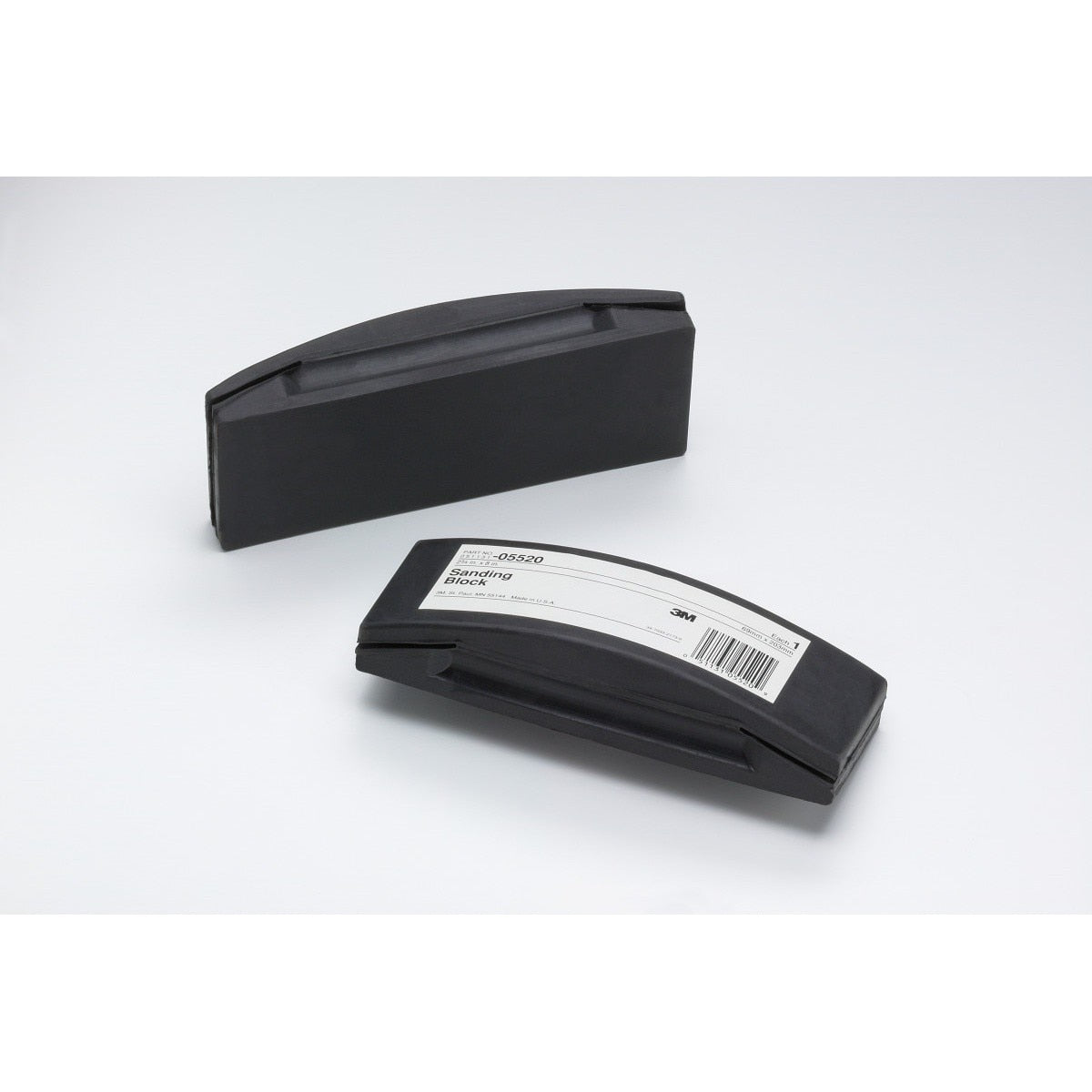 3M Rubber Sanding Block, Black, 2-3/4 in x 8 in (05520) (7000028366) (10 Pack) - 2