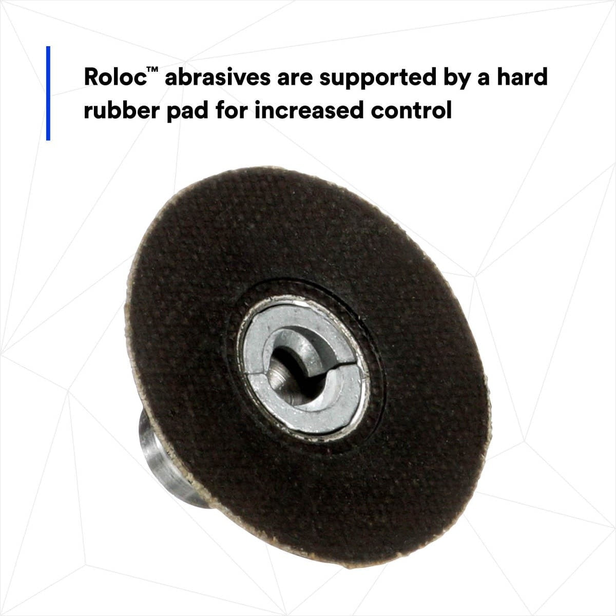 3M Roloc Disc Pad Assembly, Quick Change Disc Pad Holder, Hard Rubber, Black, 2 in (05539) (7000028392) (10 Pack) - 7