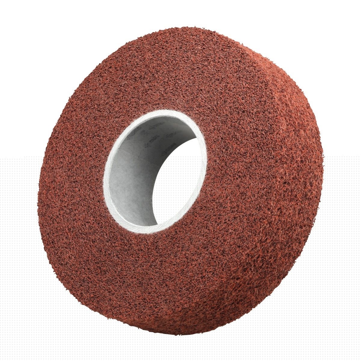 3M MF-WL Scotch-Brite Metal Finishing Convolute Wheel, 4A Coarse, Maroon, Aluminum Oxide, 6 in x 2 in x 1 in (7000028438) (2 Pack)