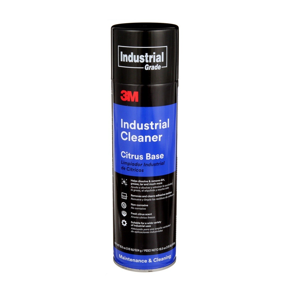3M Industrial Cleaner and Degreaser Aerosol, Citrus Base, Net Wt 18.5 oz (CIT CLNR) (7000028595) (12 Pack)