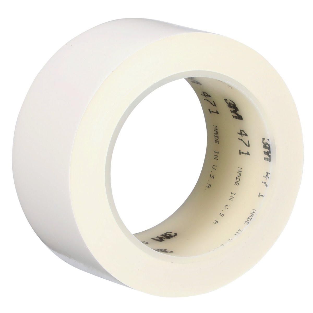 3M 471 Vinyl Tape White Floor Marking Tape 2 in x 36 yd 5.2 mil (7000028853) (24 Pack)