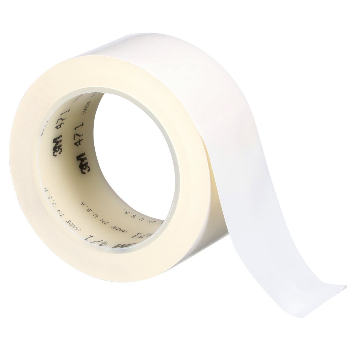 3M 471 Vinyl Tape White Floor Marking Tape 2 in x 36 yd 5.2 mil (7000028853) (24 Pack) - 9