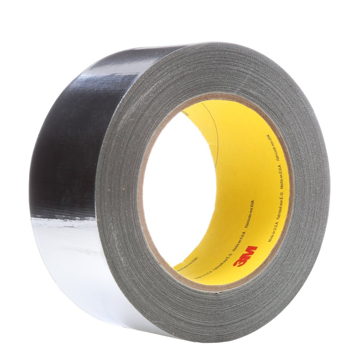 3M 363 High Temperature Aluminum Foil Glass Cloth Tape, Silver, 2 in x 36 yd, 7.3 mil (7000028867) (24 Pack)