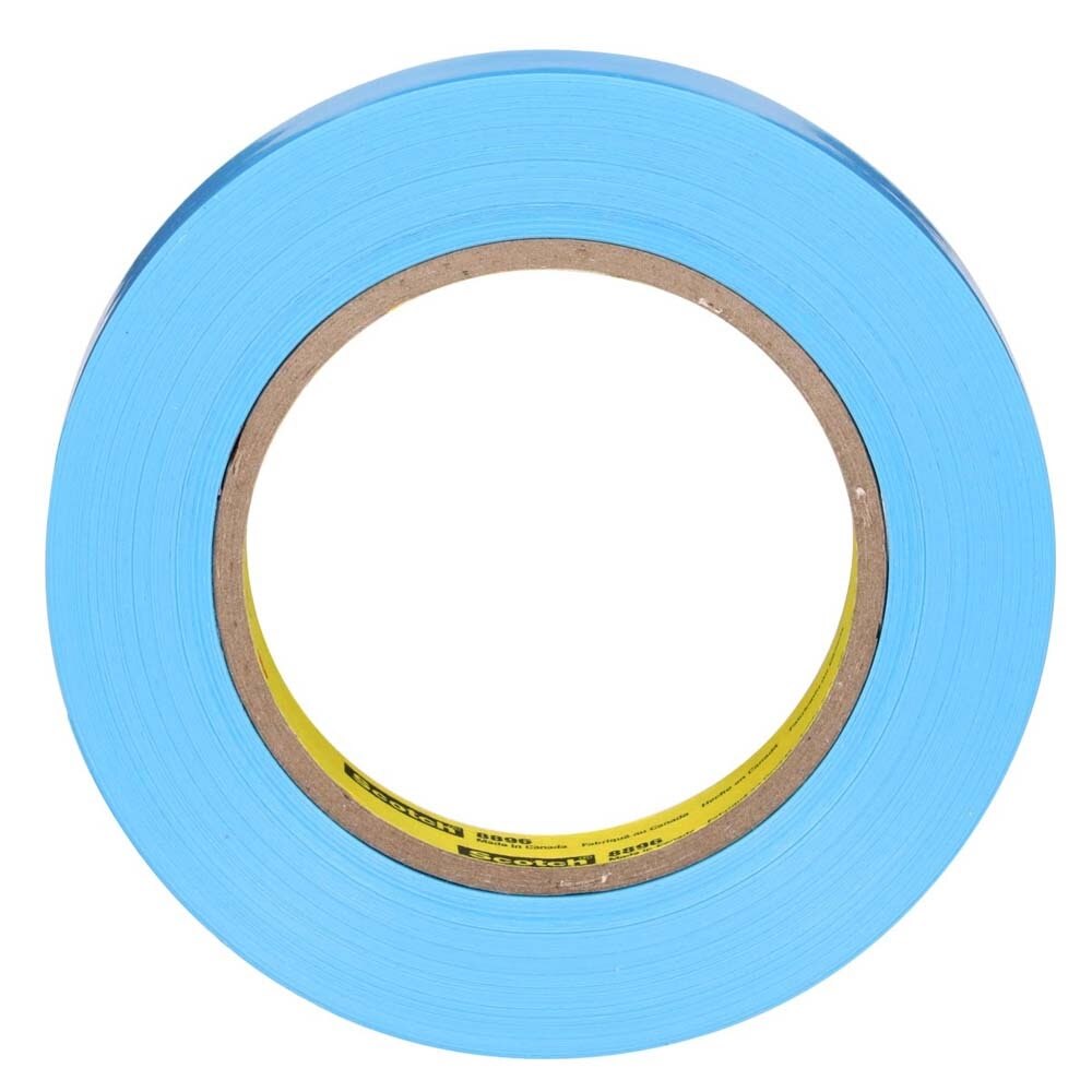3M 8896 Scotch Film Strapping Tape Blue, 18 mm x 55 m (7000028948) (48 Pack) - 2