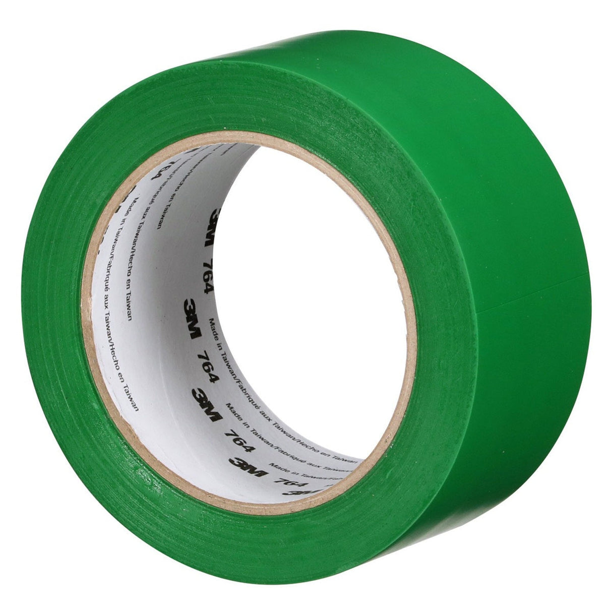 3M 764 General Purpose Vinyl Tape Green 2 in x 36 yd 5 mil Floor Marking Color Coding (7000028964) (24 Pack) - 4