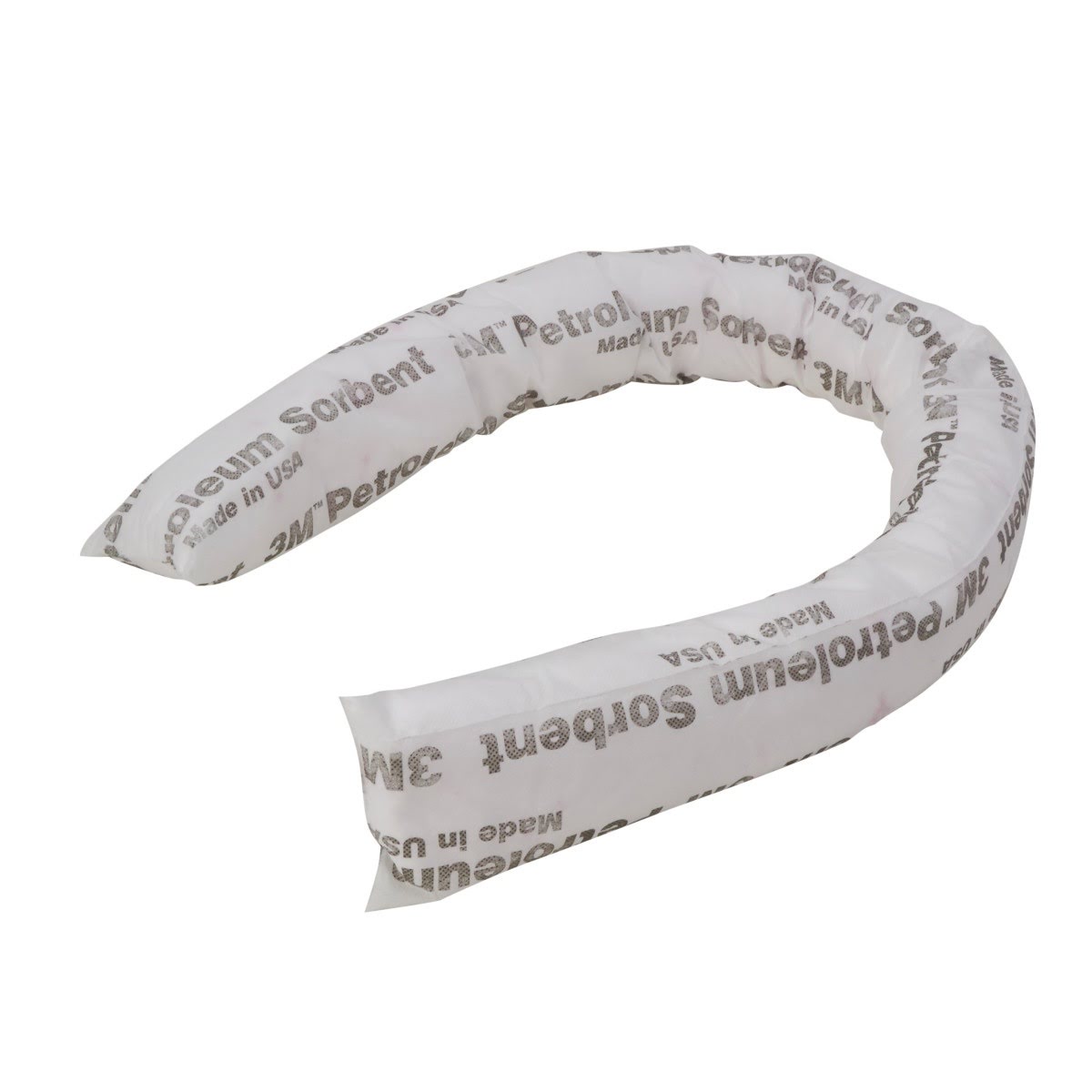3M T-4 Oil Sorbent Mini-Boom, White, 3 in x 4 ft (7000029593) (12 Pack)