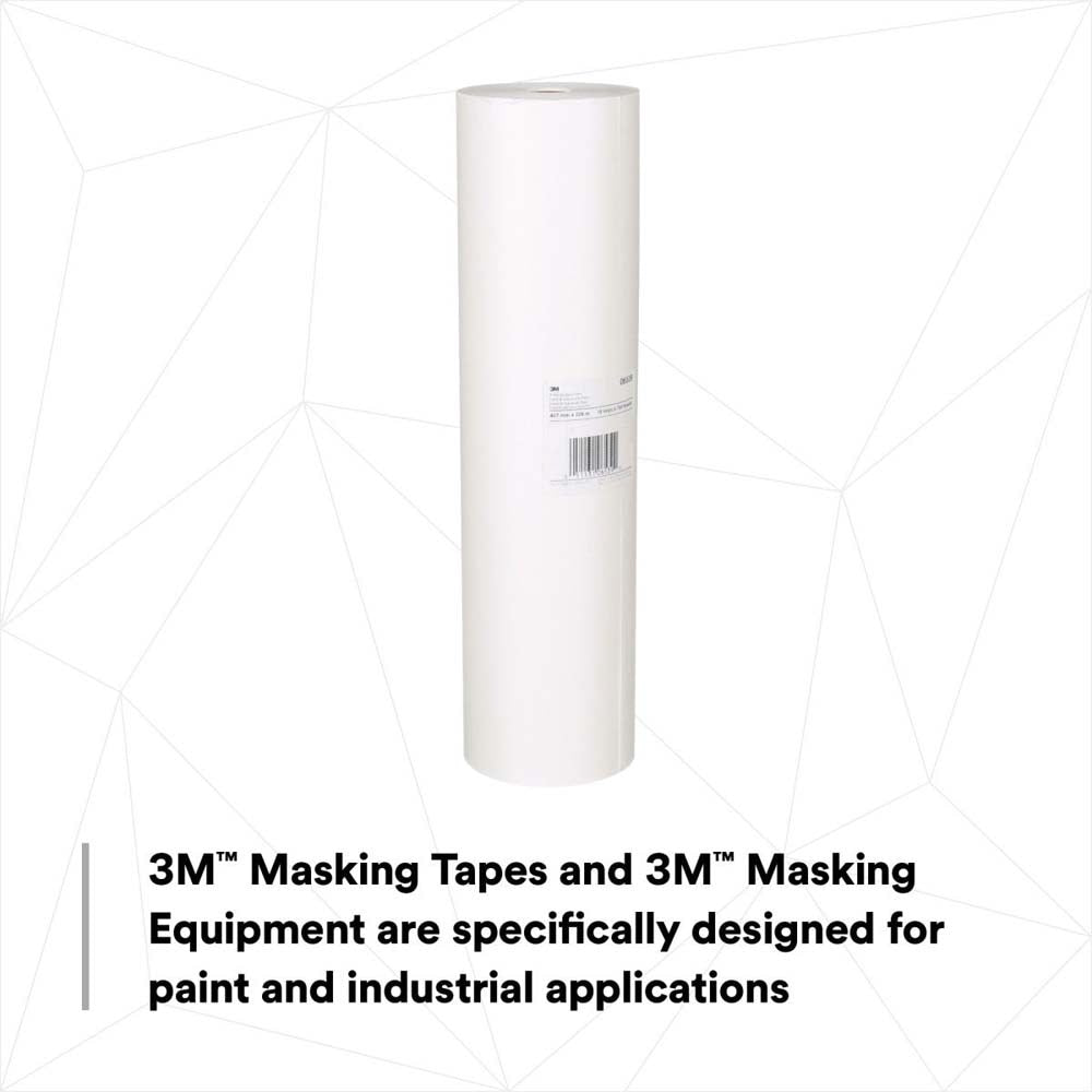 3M 06539 White Masking Paper, 18 in x 750 ft (7000029607) (2 Pack) - 6