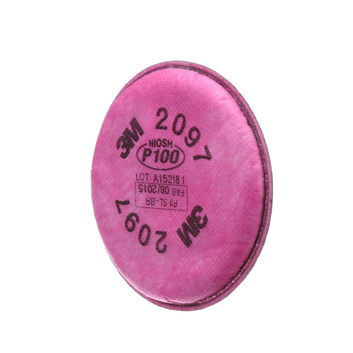 3M 2097 2097/07184 Particulate Filter, P100, Nuisance Level Organic Vapor Relief, Magenta (7000029657) (100 Pack) - 4