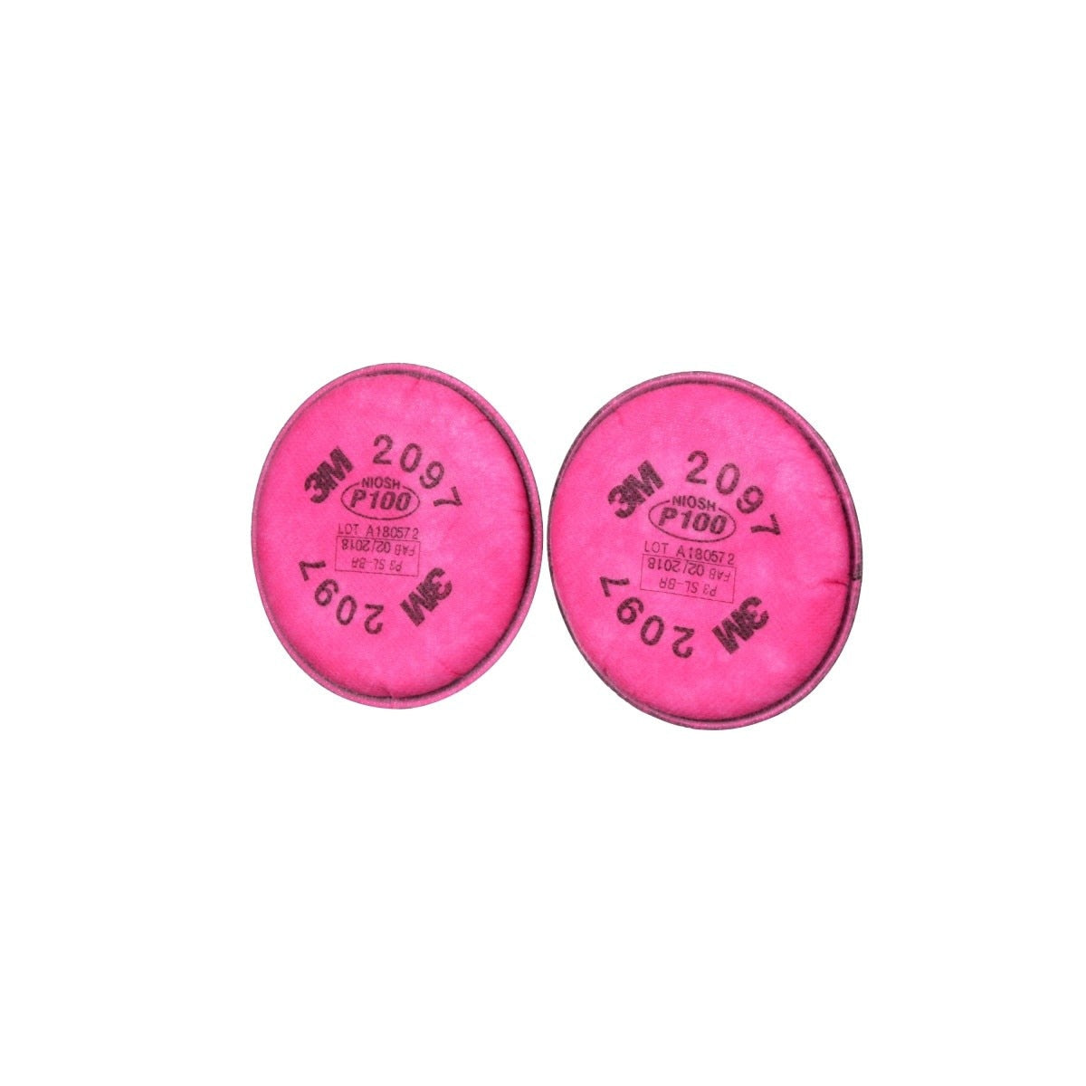 3M 2097 2097/07184 Particulate Filter, P100, Nuisance Level Organic Vapor Relief, Magenta (7000029657) (100 Pack) - 5