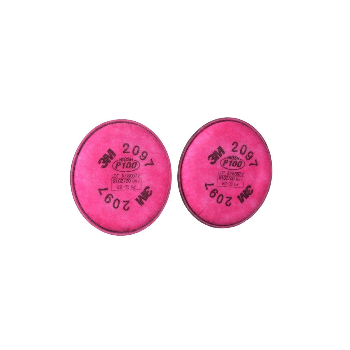 3M 2097 2097/07184 Particulate Filter, P100, Nuisance Level Organic Vapor Relief, Magenta (7000029657) (100 Pack) - 6