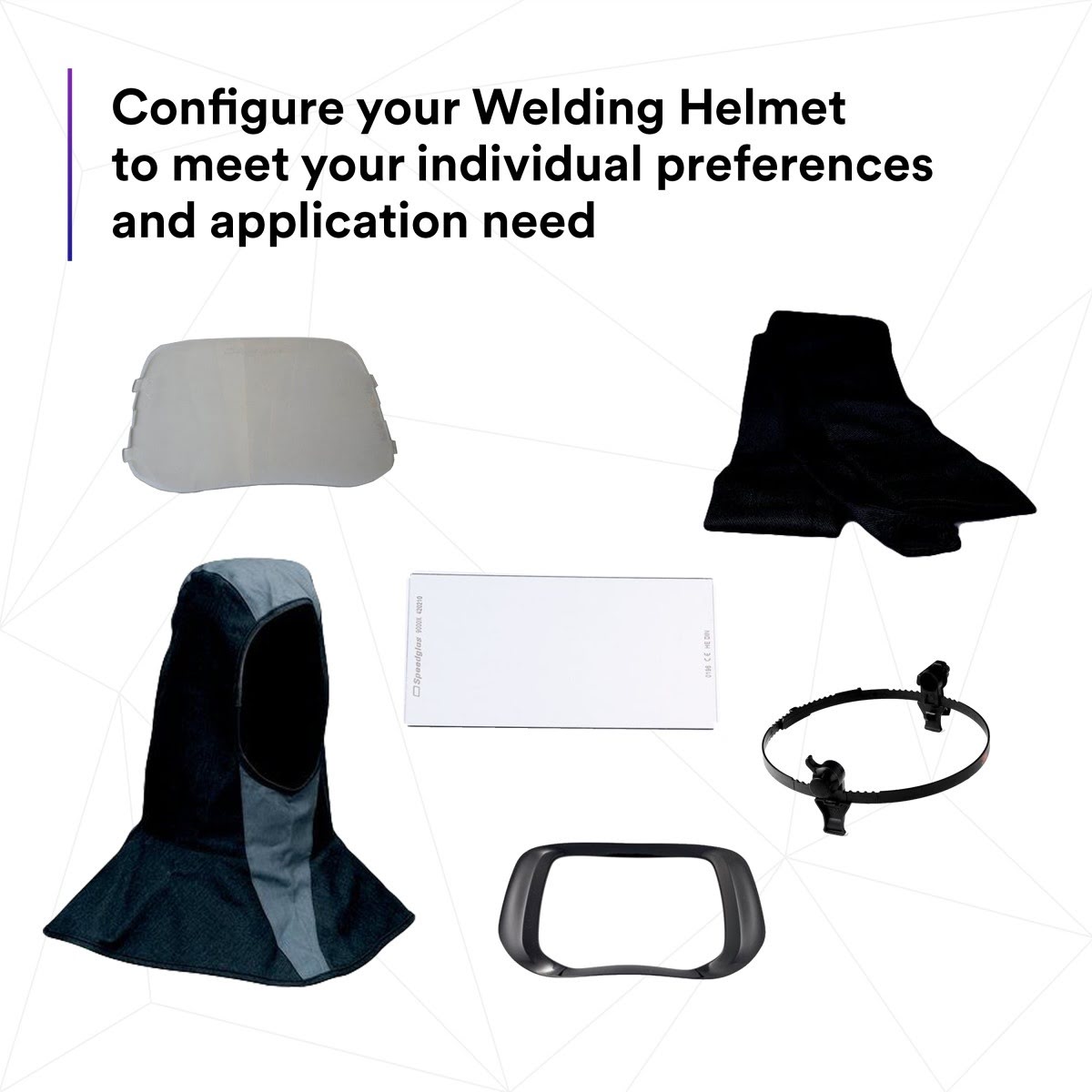 3M 37232 07-0012-31BL Speedglas Welding Helmet with Auto Darkening Filter 100V, Shade 8-12, Black (7000029984) - 9