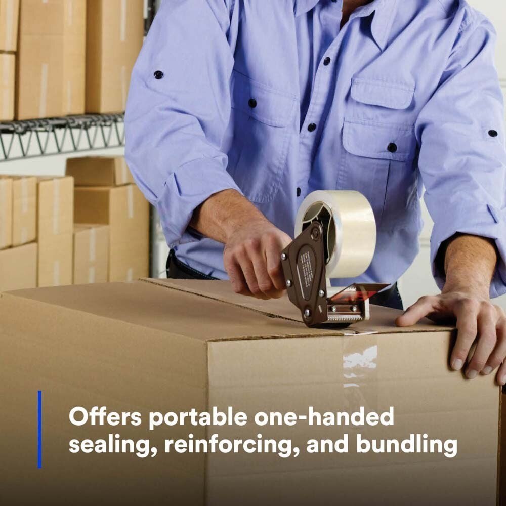 3M 7000031099 H183 3 Inch Box Sealing Tape Hand Dispenser for Packaging and Shipping - 7