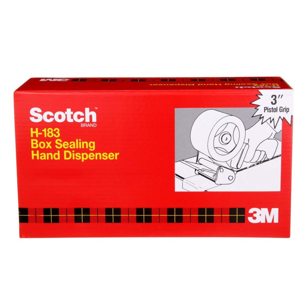 3M H183 3 Inch Box Sealing Tape Hand Dispenser for Packaging and Shipping (7000031099) (5 Pack) - 10