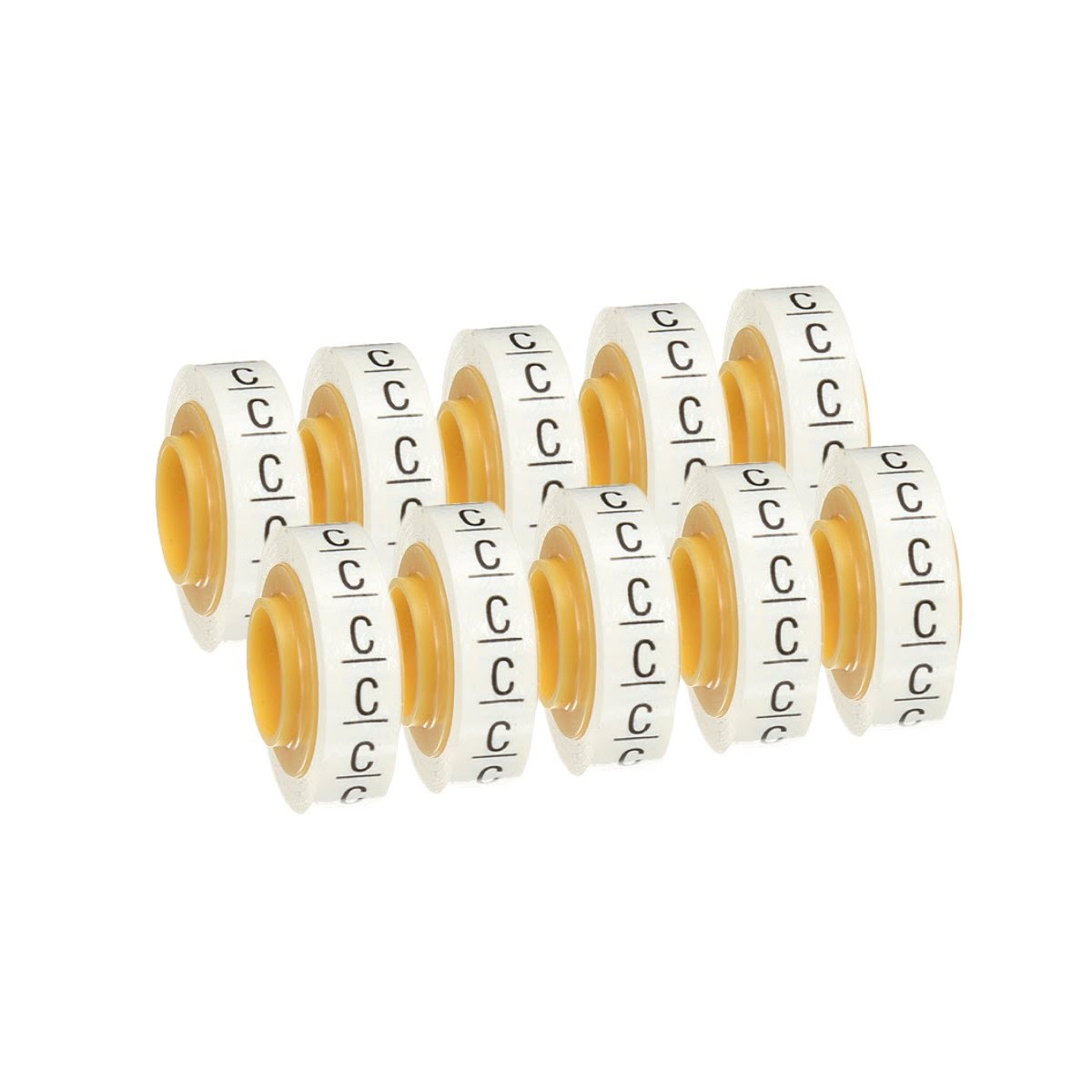 3M SDR-C Wire Marker Tape Refill Roll, Letter C, White (7000031518) (10 Pack) - 2