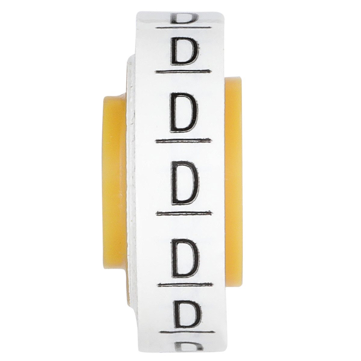 3M SDR-D ScotchCode Wire Marker Tape Refill Roll, Pre-printed D, White (7000031519) (10 Pack) - 3