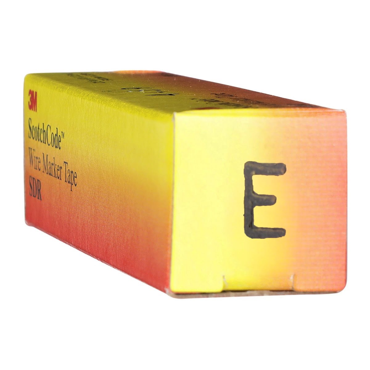 3M SDR-E Wire Marker Tape Refill Roll, Pre-printed Letter E, White (7000031520) (10 Pack) - 6